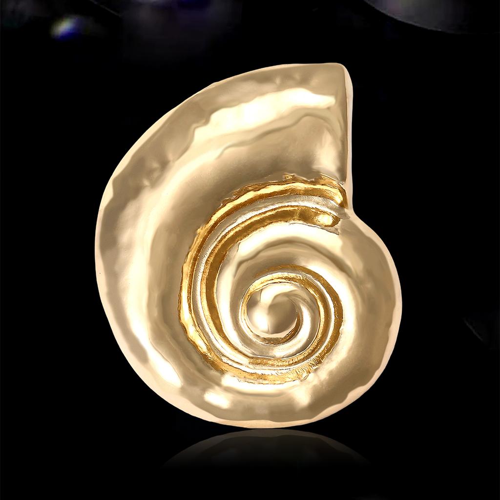Fashion Glossy Snail Shell Brooches for Women Unisex Abstract Pins Event Party New Year Gifts Decoration Clothes Accessories