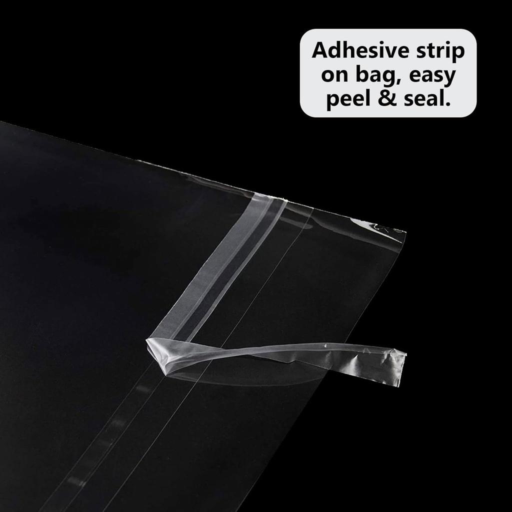 50 Pack Acid-Free Crystal Clear Sleeves Storage Bags for 8.5x11 Art Prints/Pictures/Photos/Framing Mat Mattes (Bag Size: 9"x11 3/7")