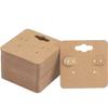 100 Pieces Jewelry Tag Earring Display Card Jewelry Selling Kraft Paper Card Retail Packaging