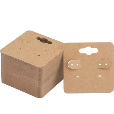 100 Pieces Jewelry Tag Earring Display Card Jewelry Selling with Holder Holes Earring Packaging Cards DIY Crafts