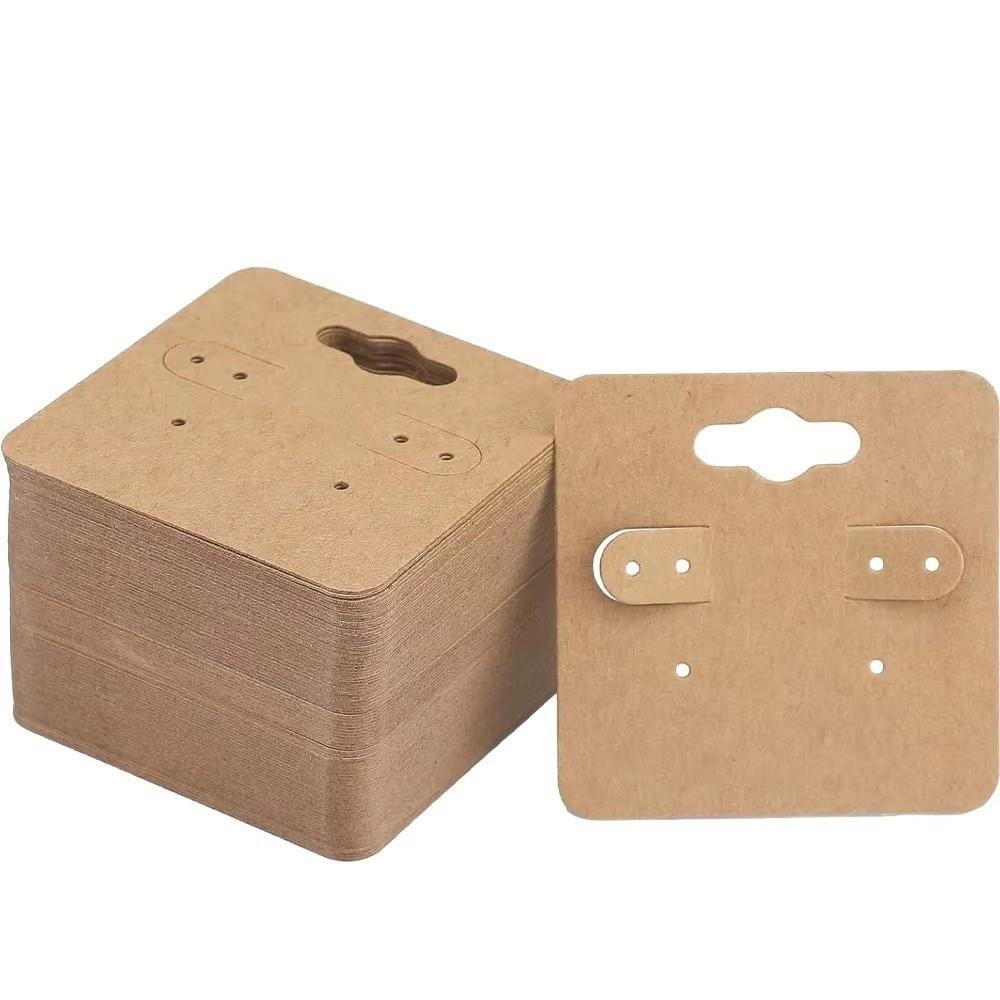 100 Pieces Jewelry Tag Earring Display Card Jewelry Selling with Holder Holes Earring Packaging Cards DIY Crafts