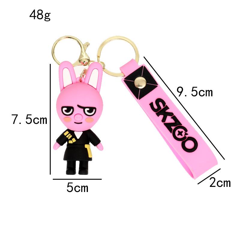 Cartoon Obdachlose Kinder Leeknow Hyunjin Silikon Schlüsselanhänger Ornament