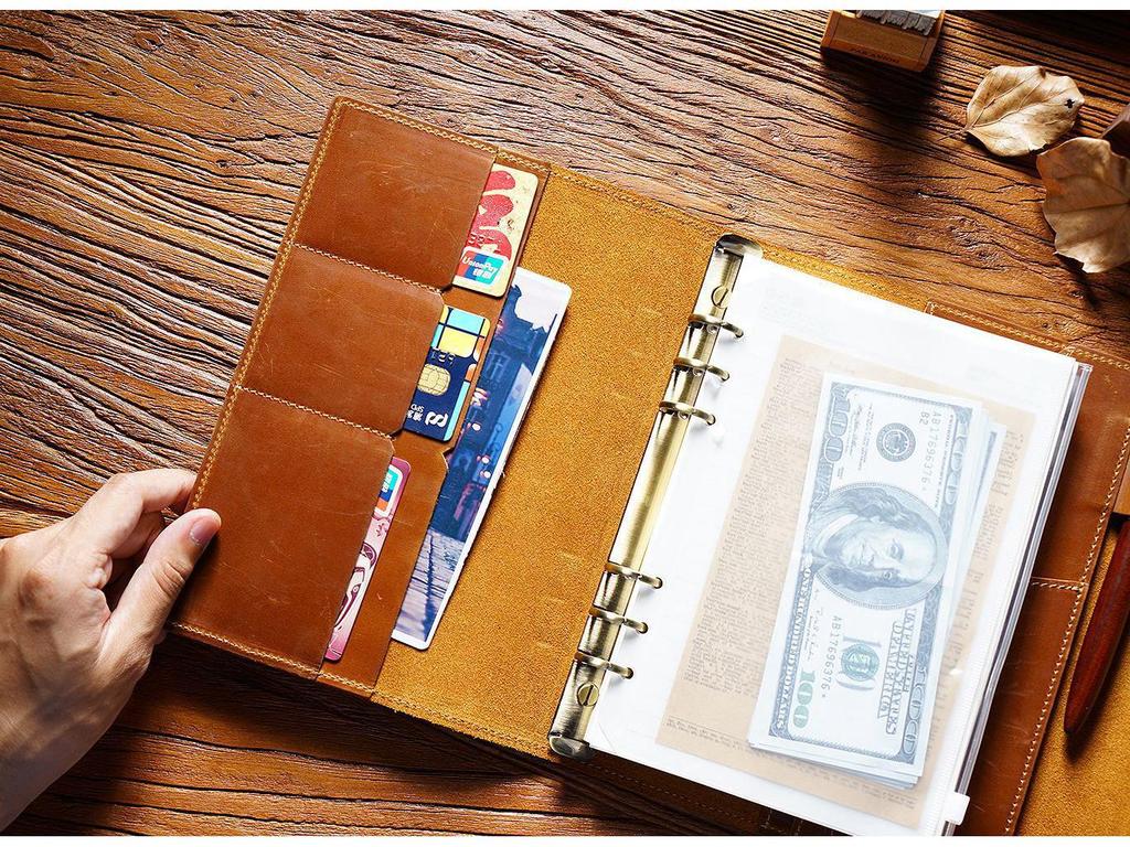 A5 Retro Genuine Leather Password Notebook: European-Style Business Diary with Multifunctional Loose-Leaf Design