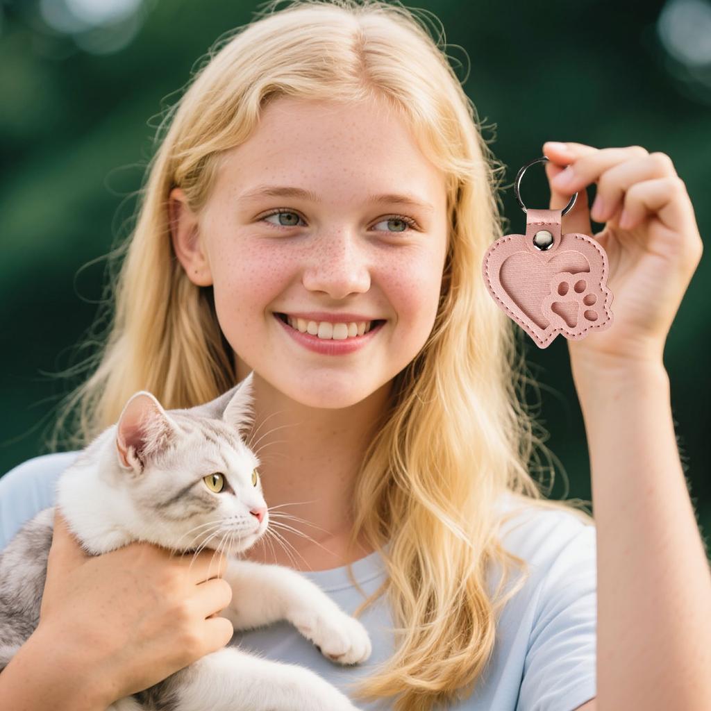 Pet Hair Storage Keychain Dog Paw- Pendant Cat Dog Storage Pet Hair Pendant