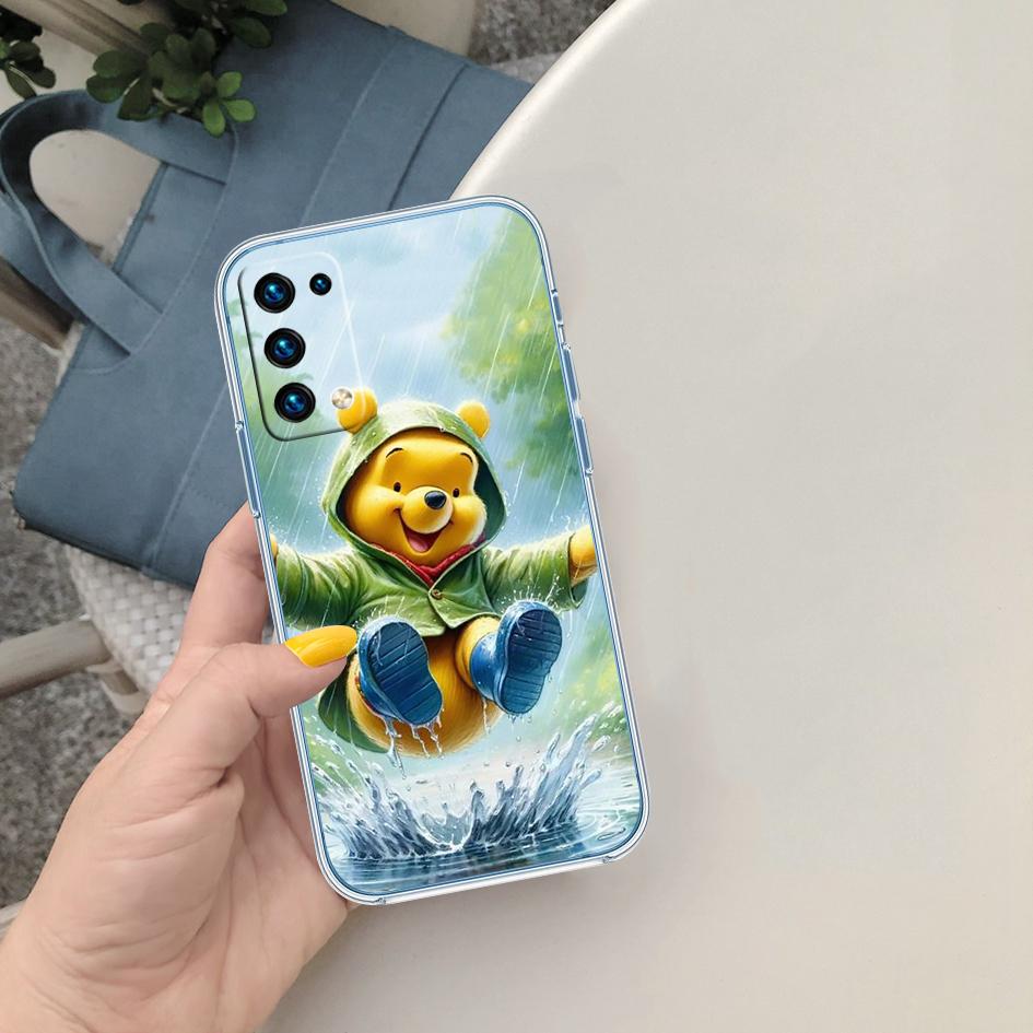 CJ104 Winnie the Pooh Soft Shell Transparent Phone Case for Samsung Galaxy A04 A04S A14 A23 A34 A54 M23 M33 M52 M53