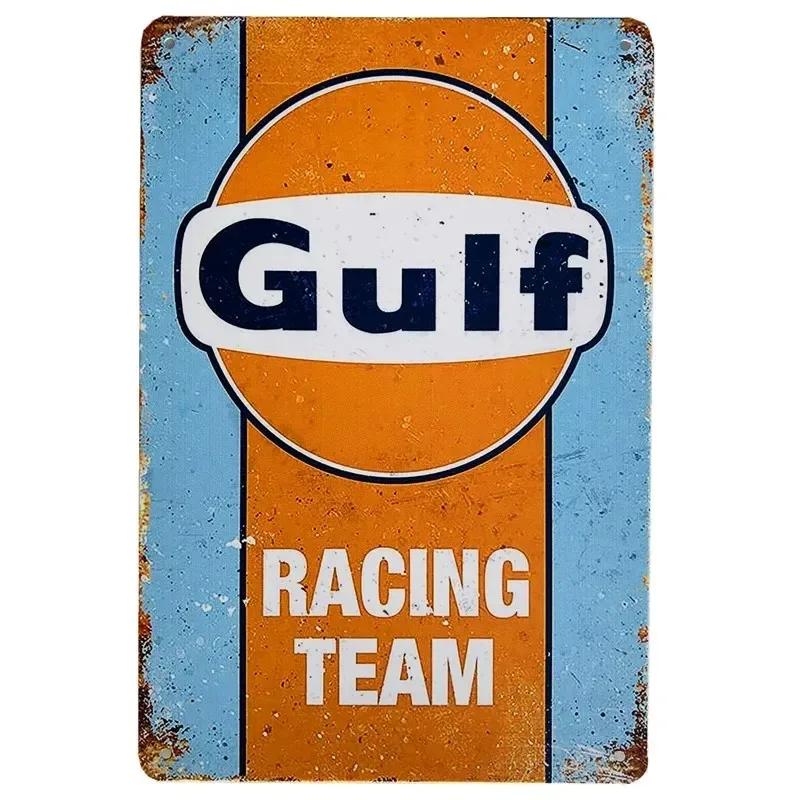 Vintage MOTOR OIL Metal Tin Sign Plaque RACING TEAM Decorative Plates For Garage Club Man Cave Bar Pub Hotel Cafe Wall Decor