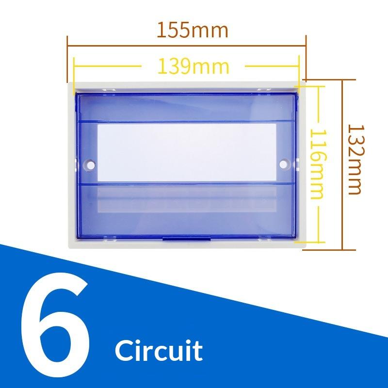Pz30 Plastic Distribution Box Cover Transparent Protective Panel For Household Circuit Breaker Box