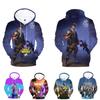 Fortnite Battle 3d Printed Hoodie Jacket Sweatshirt Spandex Material Round Neck Hip Hop Style
