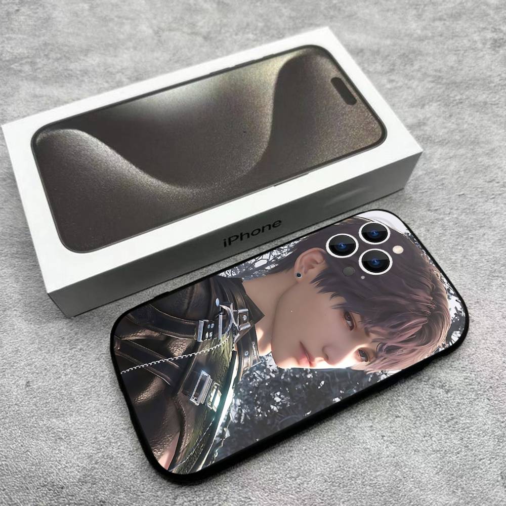 Love D-Deepspac Rafayel Sylus Phone Case For iPhone 17,16,15,14,13,12,Pro,Max,Plus,E,SE4,Air,Mini Black Soft Box