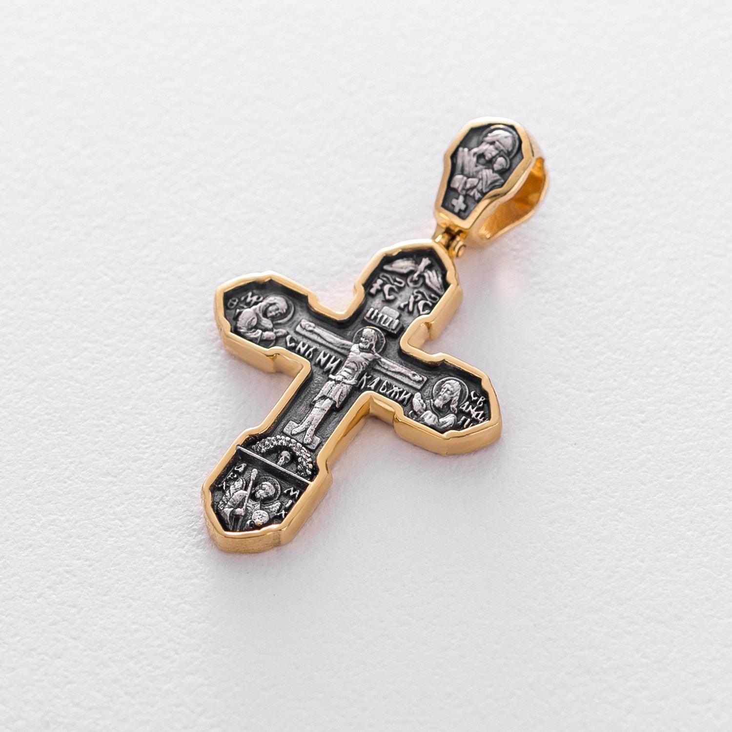 

Срібний хрест (чорніння, позолота) Oniks срібний