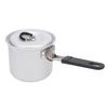Folding Camping Pot 770ml Lightweight Portable Cooking Pot with Lid and Foldable Handle for Outdoor