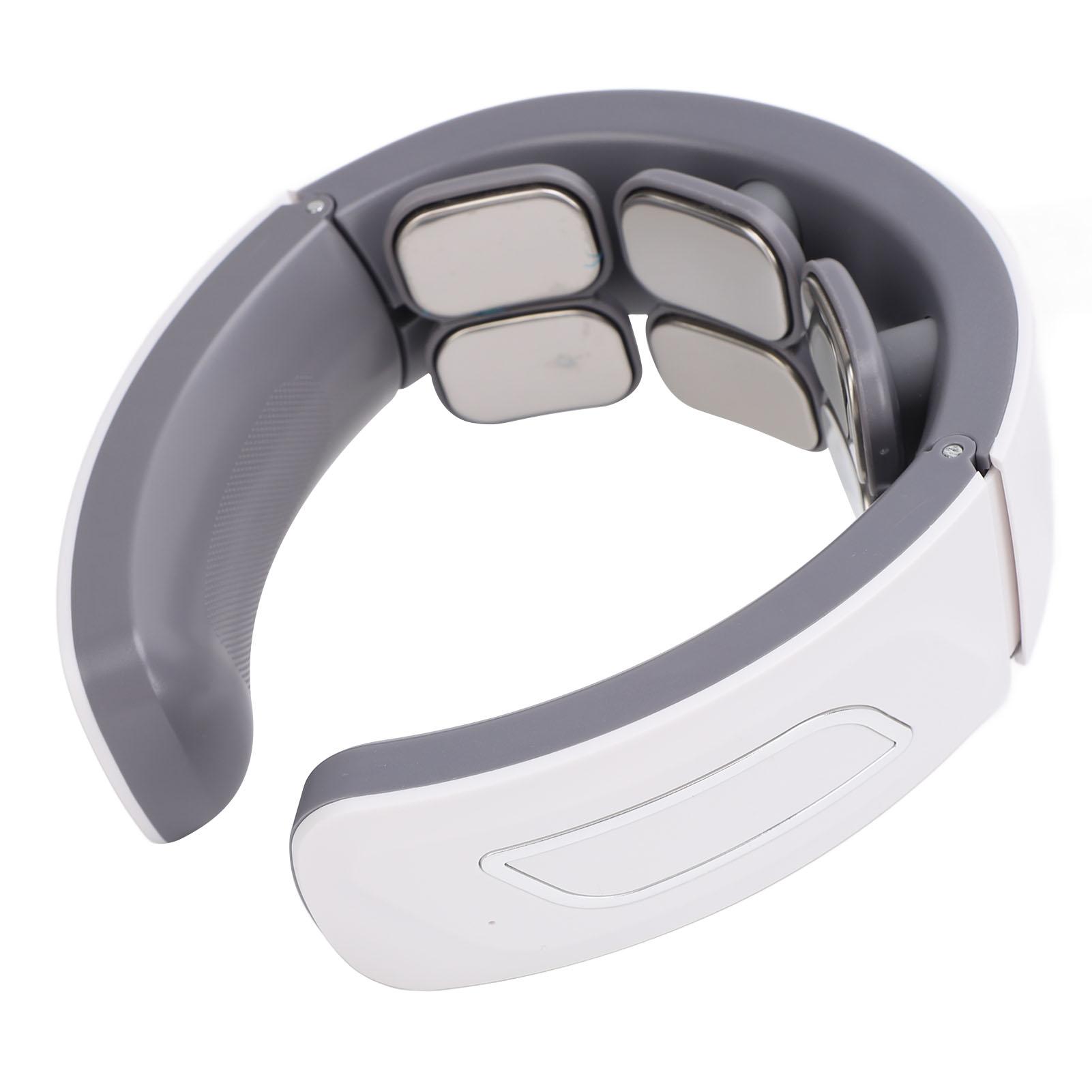 

Electric Pulse Neck Massager with Heat 9 Levels 6 Modes 6 Heads USB Rechargrable TENS Pulse Neck