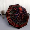 1pc Cthulhu Mandala Automatic Folding Umbrella Portable Collapsible Umbrella for All Seasons, 8-Rib Durable Construction, Perfect Gift