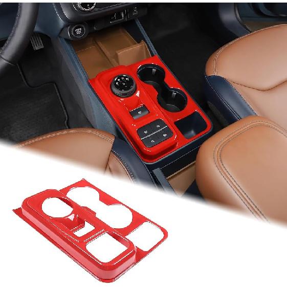 Aunginsy Central Control Gear Shift Box Panel Cover Trim Compatible Ford Maverick 2022 Gear Shift Panel Cover Car Gear Shift Knob Console Panel Trims красный