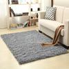 Solid Color Shaggy Rug Living Room Coffee Table Washable Floor Mat Full Bedroom Scandinavian Ins Carpet