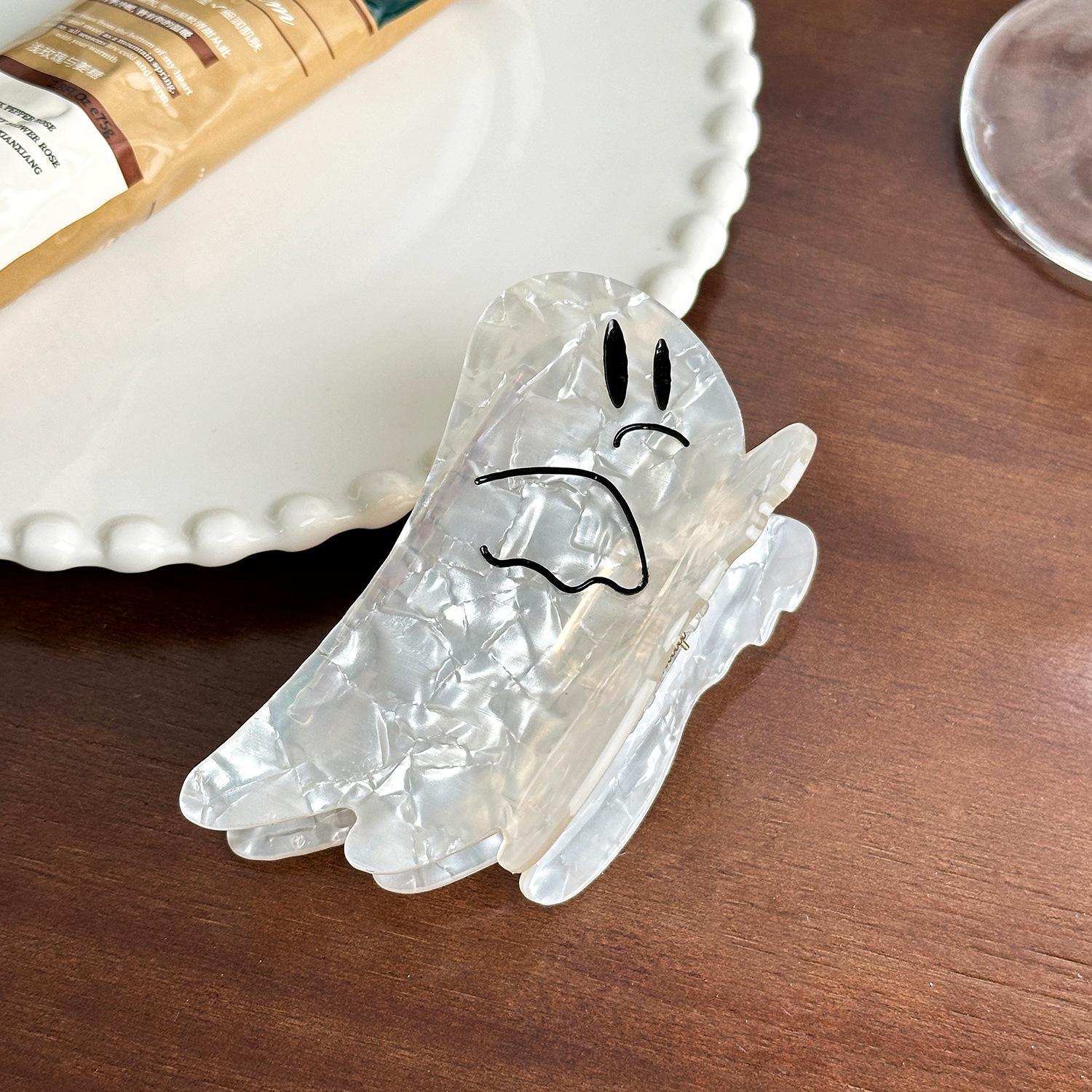 

Dark Unique Style Halloween Hair Clips With Pumpkin And Ghost Designs For Women Small Ghost