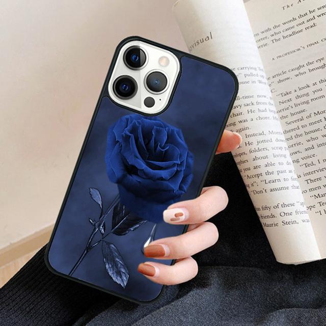 Elegant Vintage Floral Rose Phone Case Back Cover for iPhone 17 Air 16 15 14 13 11 12 Pro Max Plus Fundas Coque