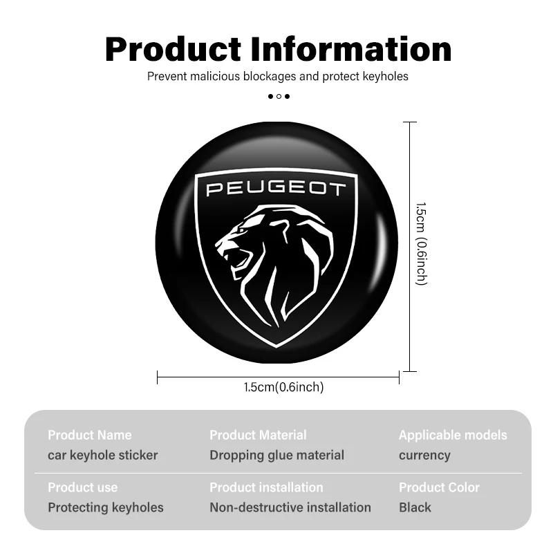 2026 Horká samolepka na auto Samolepky na klíčovou dírku zámku dveří auta Proti blokování Pro Peugeot 106 107 205 206 207 208 301 308 307 407 508 3008 2