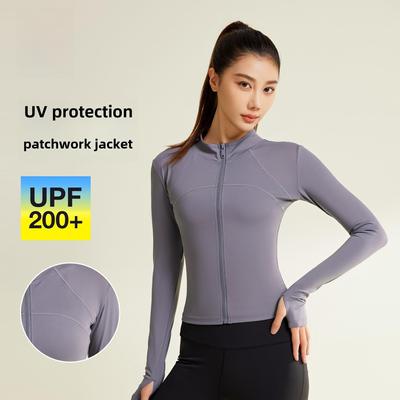 Juyitang Ademend UV-Beschermend Slim Yoga Jasje