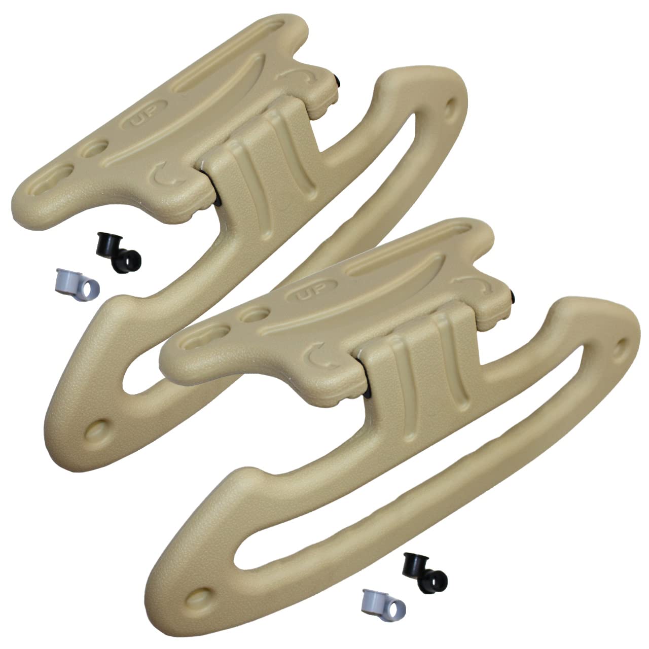 

VICHE CATT Car Back Seat Grab Headrest Suit Jacket and Luggage Hooks of Handles, Grips, Hangers, (Set 2) (Beige) бежевый