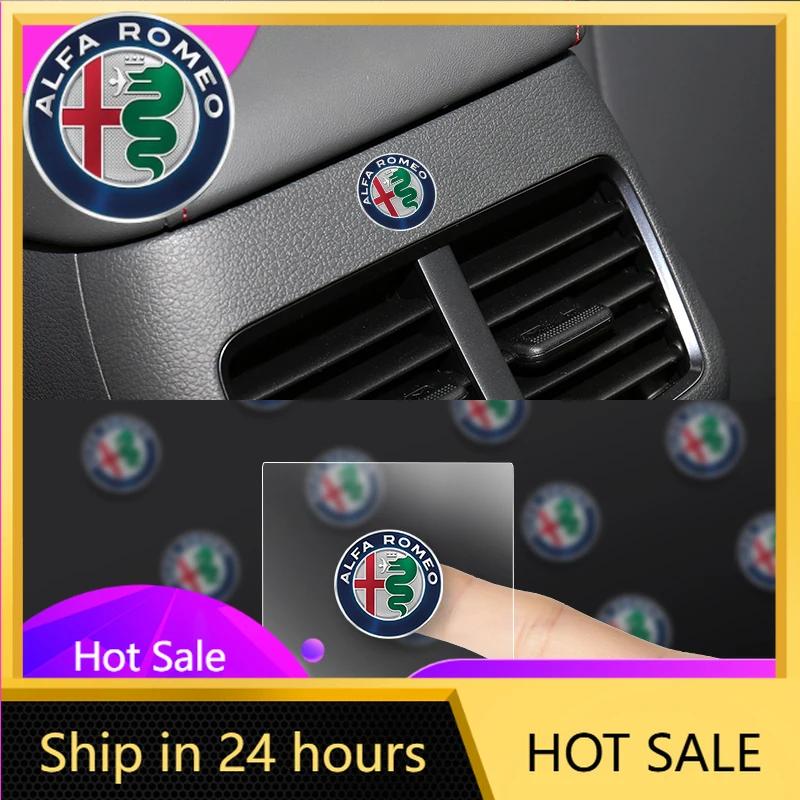 Car Stickers For Alfa Romeo 1/2/5/10PCS Car Logo Stickers Door Side Window Body Universal Decal For Alfa Romeo Giulietta GT 159 QF4