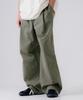 EZKATON Painted Washed Elastic Waist Pants Khaki Mmlp6775