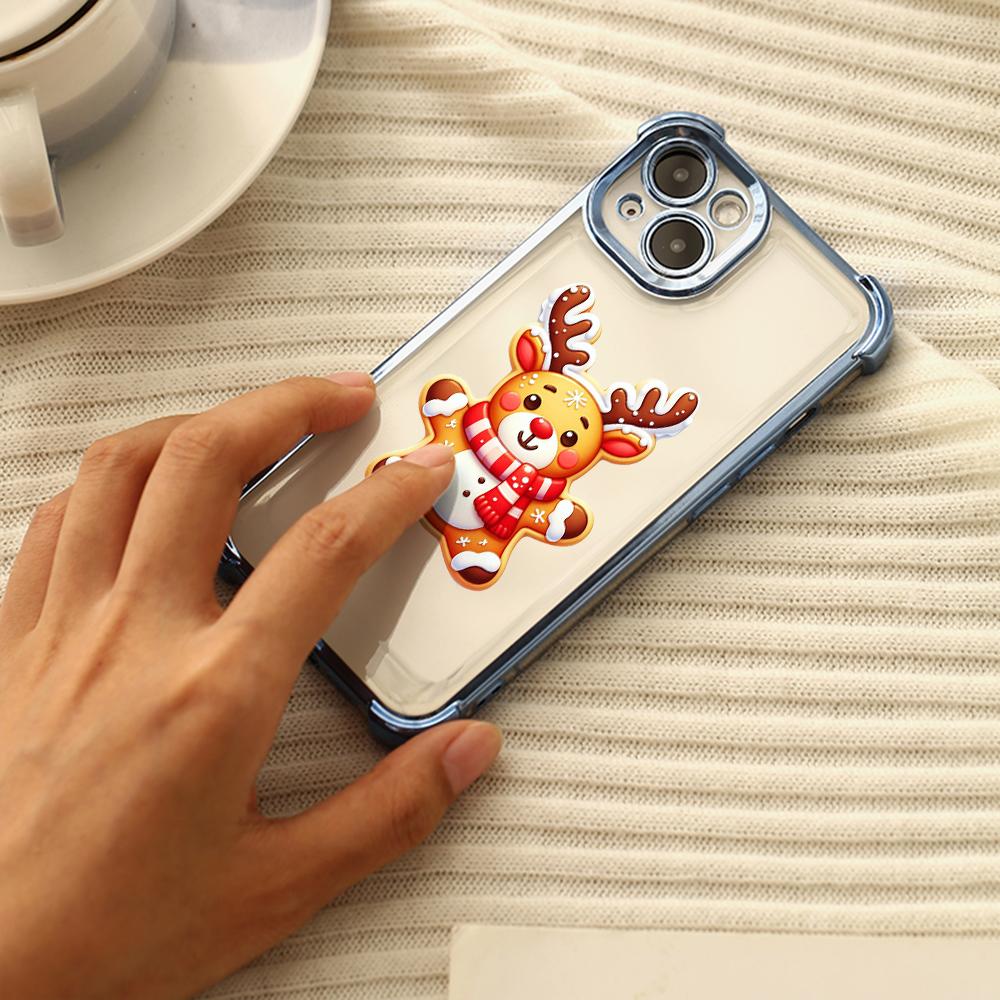 Ae104 Christmas Tree Merry Christmas Electroplated TPU Phone Cases for A20s A54 A12 A14 S22 S23 S24 Ultra A55 A15 S21 FE Four Corner Protection Cover