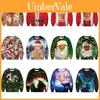 Festive Men's Christmas 3d Graphic Print Pullover Hoodie Sweatshirt With Soft Material
