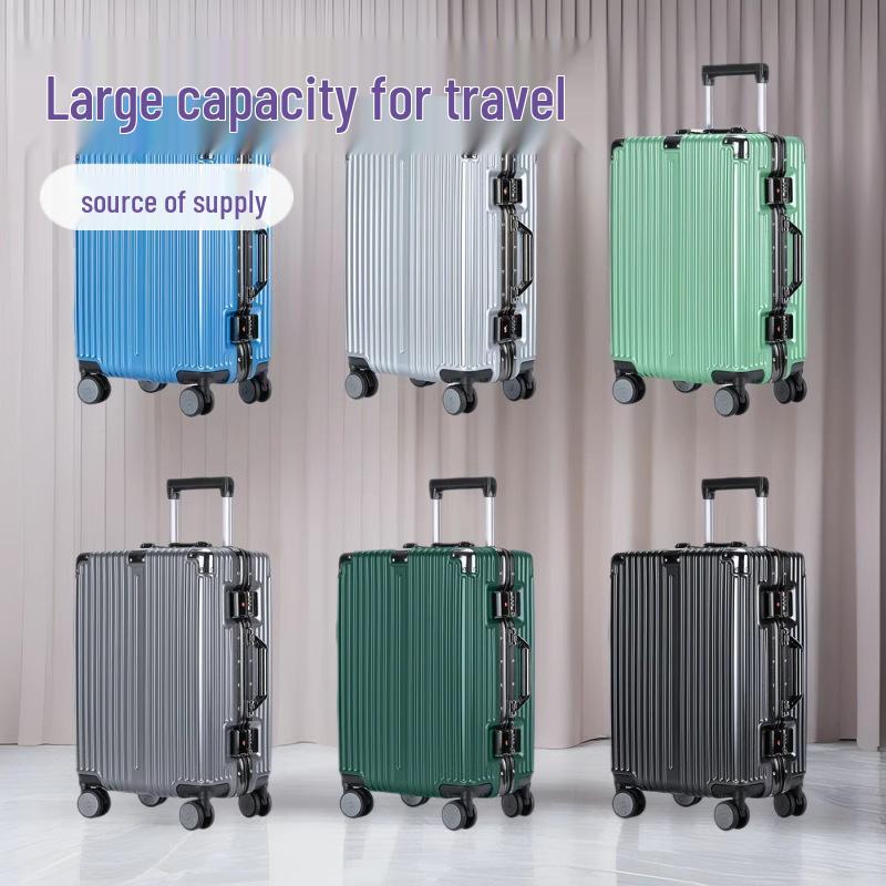 Premium 20-Inch Carry-On Suitcase with Universal Wheels and 24-Inch Aluminum Frame, Ideal for Female Students