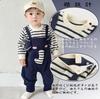 Baby nest Baby Clothes Boys Coverall Romper Long Sleeve Baby Clothes Front Opening Clothes Newborn Clothes Kindergarten School Cute Navy Elephant 80