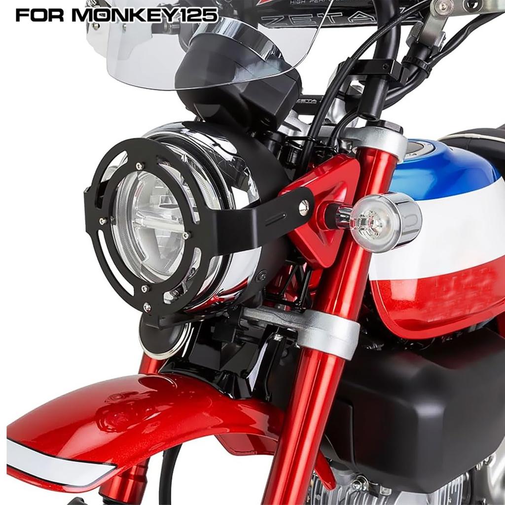 WOOGA Motorcycle Headlight Mesh Grille Mask Headlamp Protector Guard Square