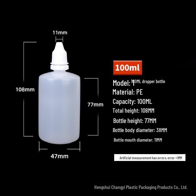 Göz Damlası İçin Beyaz Plastik Sıkılabilir Damlalıklı Şişe - 5/10/15/20/30ml Boyutları Mevcuttur