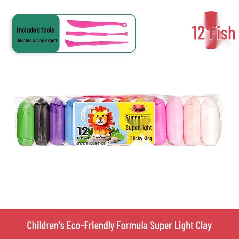 Без запаха Цветная глина для детей - Доступна в 12, 24 или 36 цветах, идеально подходит для игр своими руками и детских садовских проектов.