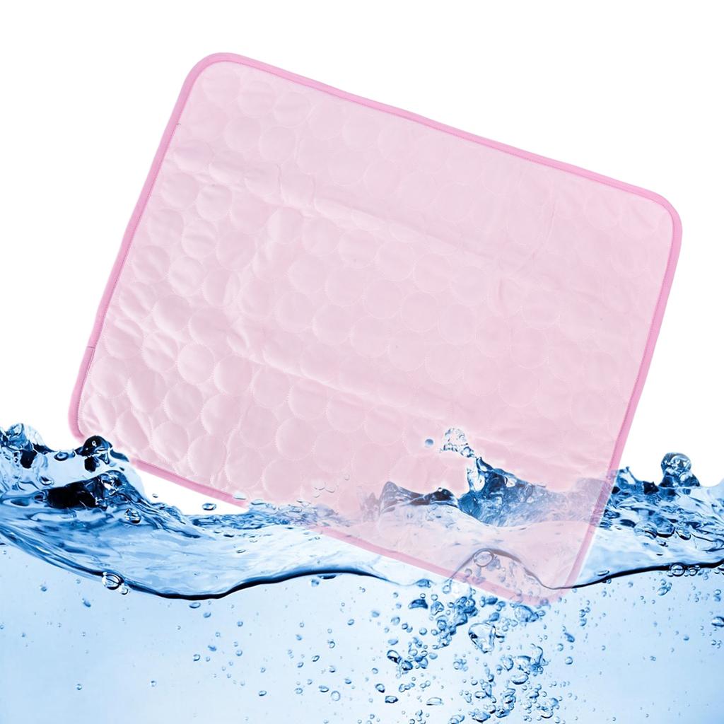 Pet Cooling Mat Breathable Ice Silk Cooling Pad for Dogs Cats Kennel Outdoor Car Seats Couches Floors