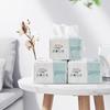 Dropshipping 100 Sheets Disposable Face Towel Natural Cotton Fabric Material 1 Ply Paper with Pull Bag 1 Ply Facial Tissues