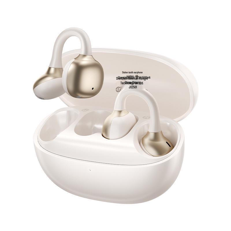 Newman OWS-J05 Wireless Clip-on Earphones: Noise Reduction, Sound Leakage Prevention, Bluetooth Flash Connect, Waterproof for Sports.