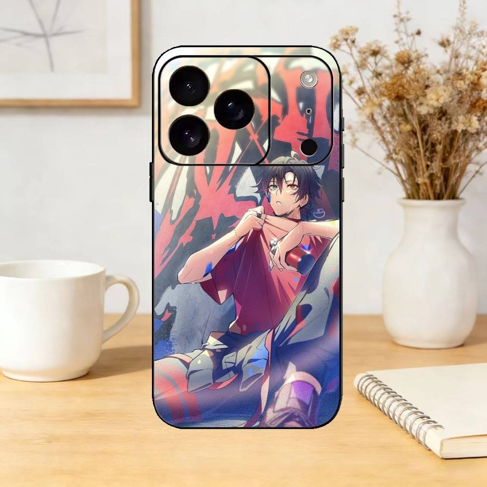 H-Hypnosis Mic Phone Case For iPhone 17,16,15,14,13,12,11 Plus,Pro,Max,Mini Silicone black Soft Cover