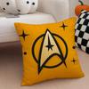 Science Fiction Movie S-Star Trek Cushion Cover Linen Pillow Case Soft Breathable Protective Couch Room Decoration