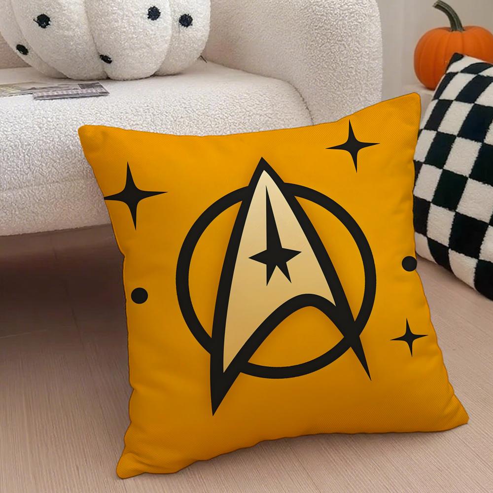 Science Fiction Movie S-Star Trek Cushion Cover Linen Pillow Case Soft Breathable Protective Couch Room Decoration