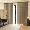 1PC NAPEARL Gentle Beige Floral Printed Curtains with Branches and Vines, 70-80% Blackout Curtains for Bedroom Living Room Window for Home Decor