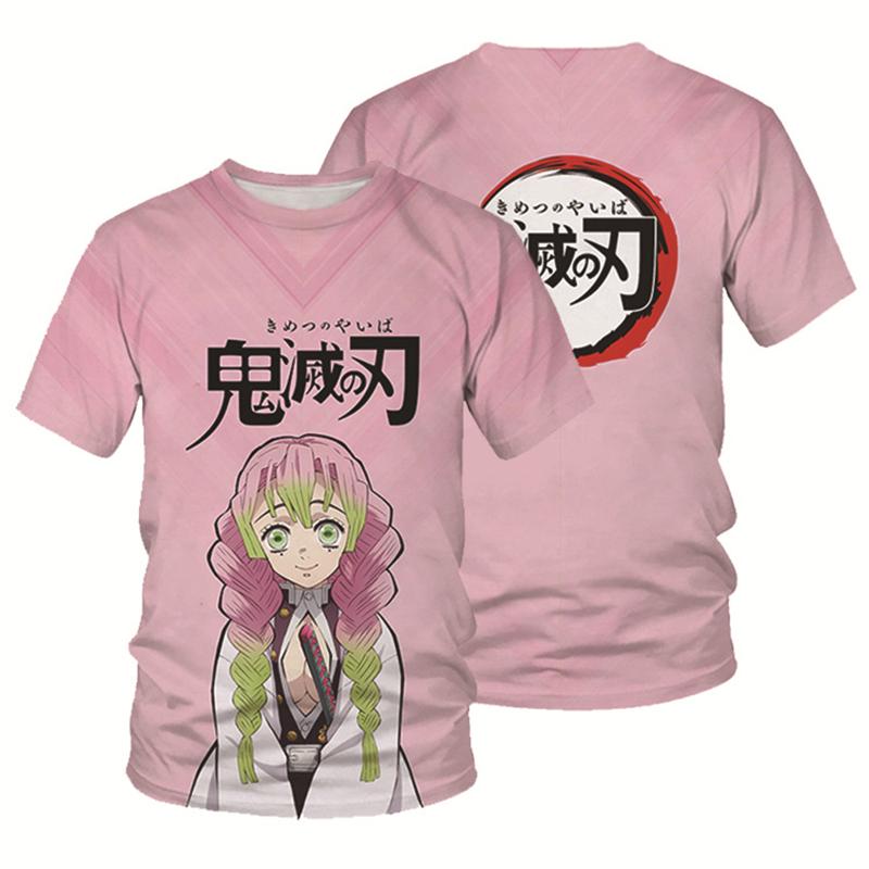 Moda estiva Anime Demon Slayer Kochou Shinobu 3D T Shirt Bambini Casual T-shirt Boy Girl Unisex Abbigliamento Tshirt oversize Top