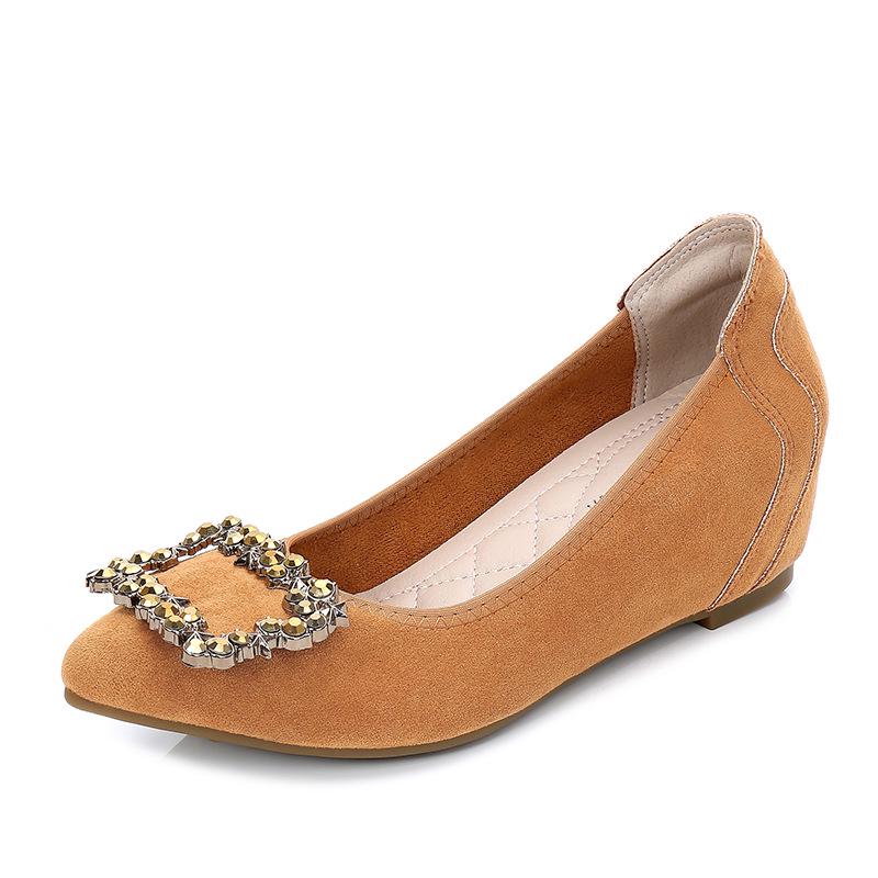 Women s Platform Loafers with Hidden Lift - Casual Soft Sole Flats for Spring & Autumn 2026 38 коричневый