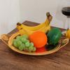 European Fruit Plate,Alloy Pearl Point Circle Shape Plate,Portable Golden Snack Disc,Candy Plate Home Wedding Decoration,26 cm