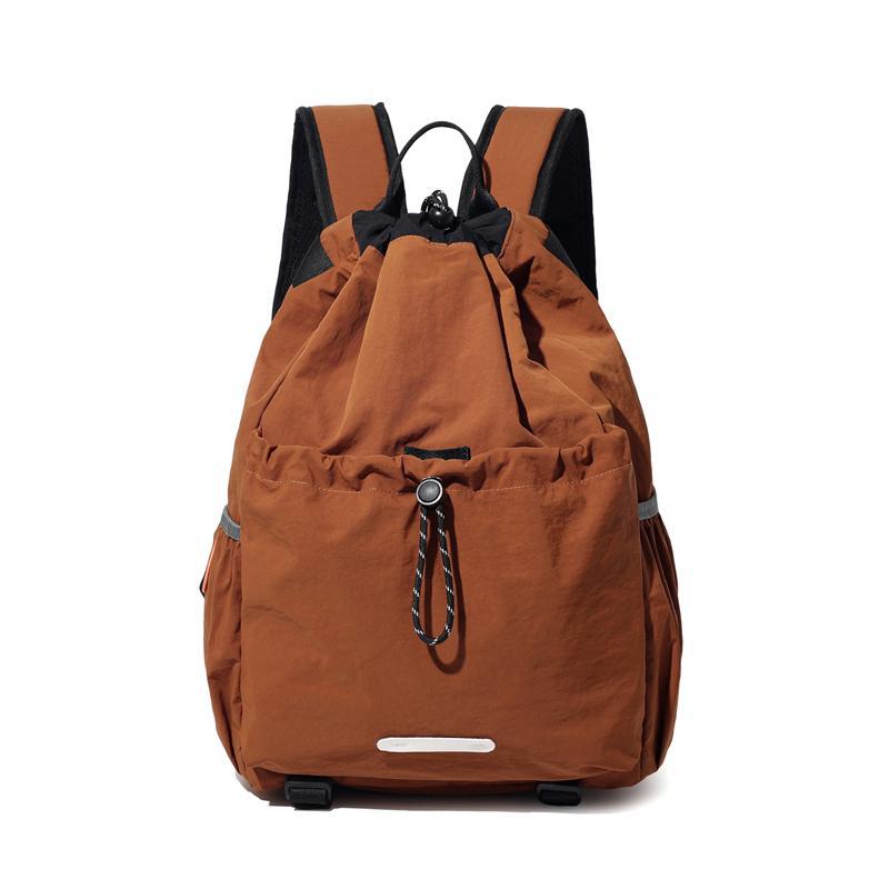 Schoolbag Outdoor Sports Backpack Men's and Women's Lightweight Waterproof Drawstring Mountaineering Travel College Students Class School Bag Computer