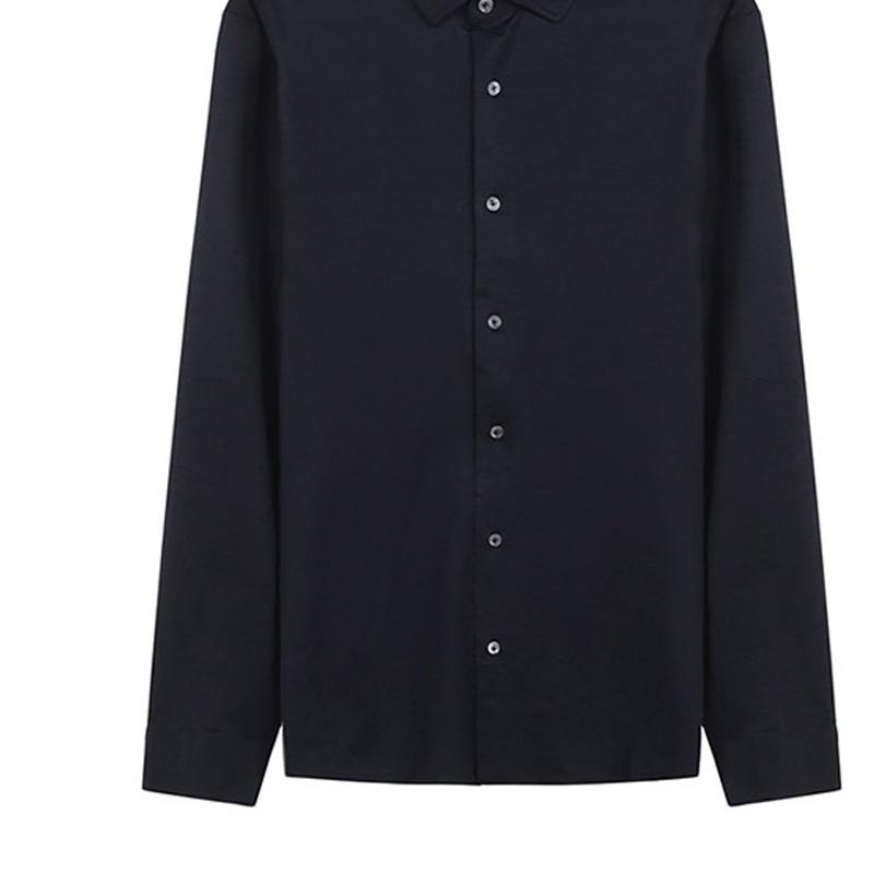 Emporio Armani Solid Slim Fit Long Sleeve Shirt Men shirts Deep-Navy-Blue 8N1CG11JUVZ0920