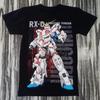2026 Summer RX-0 Unicorn Gundam Anime T-Shirt Oversized Black Streetwear Cotton Tee Mecha Robot Graphic for Men Women Fans