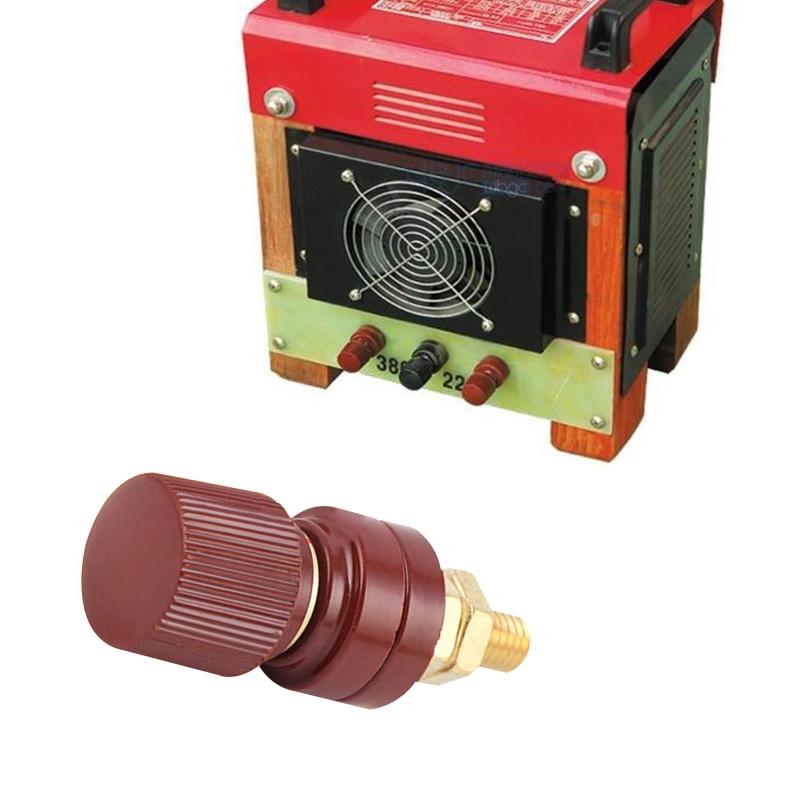 Red/Black Copper Alloy Binding Post Weld Machine Inverter Clamp Power Supply Connect Terminal Splice Connector