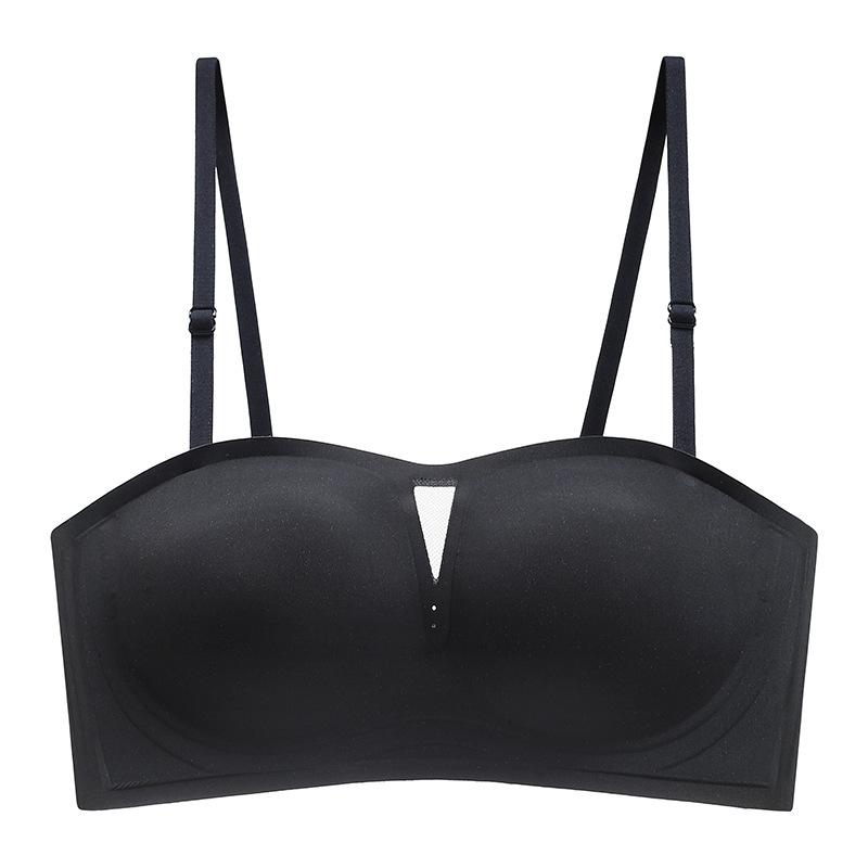 Strapless non-slip thin summer tube top invisible seamless bra effect anti-light