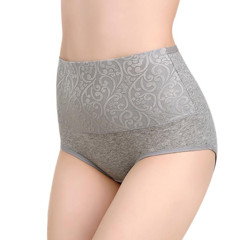Women High Waist Tummy Control Cotton Briefs