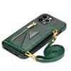 Zipper Crossbody Wallet for IPhone 16 15 14 13 12 Mini 11 XR XS Pro Max 8 Plus Case with Card Holder Lanyard StrapLeather Cover